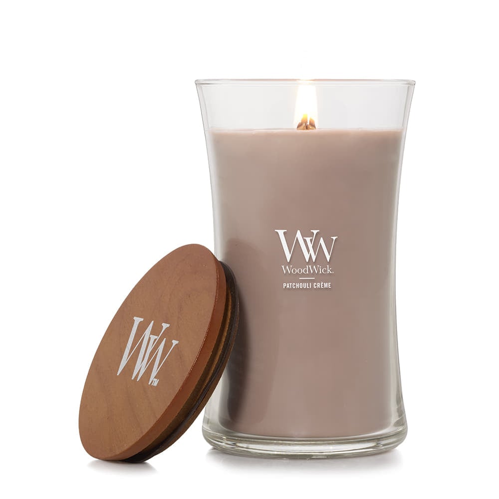 Ostatní doplňky Woodwick Large Hourglass Candle Patchouli Creme