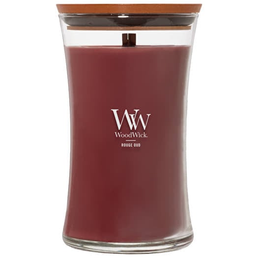 Woodwick Large Hourglass Candle Rouge Oud
