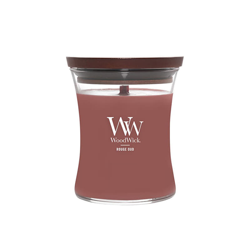 Woodwick Medium Hourglass Candle Rouge Oud