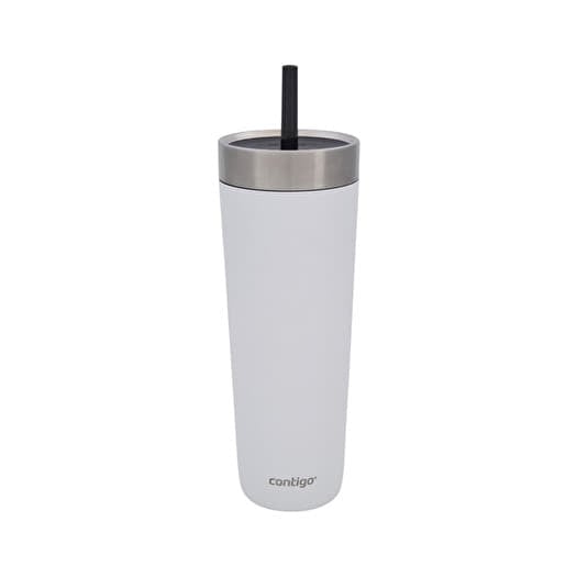 Contigo Water Bottle Luxe Spillproof Tumb 720 ml White