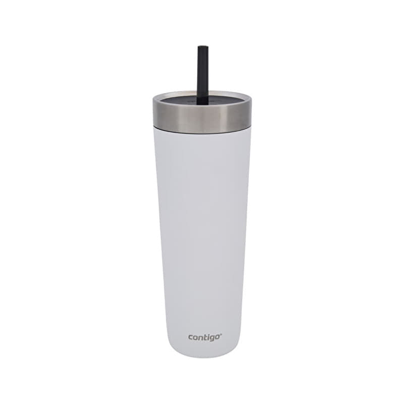 Contigo Water Bottle Luxe Spillproof Tumb 720 ml White