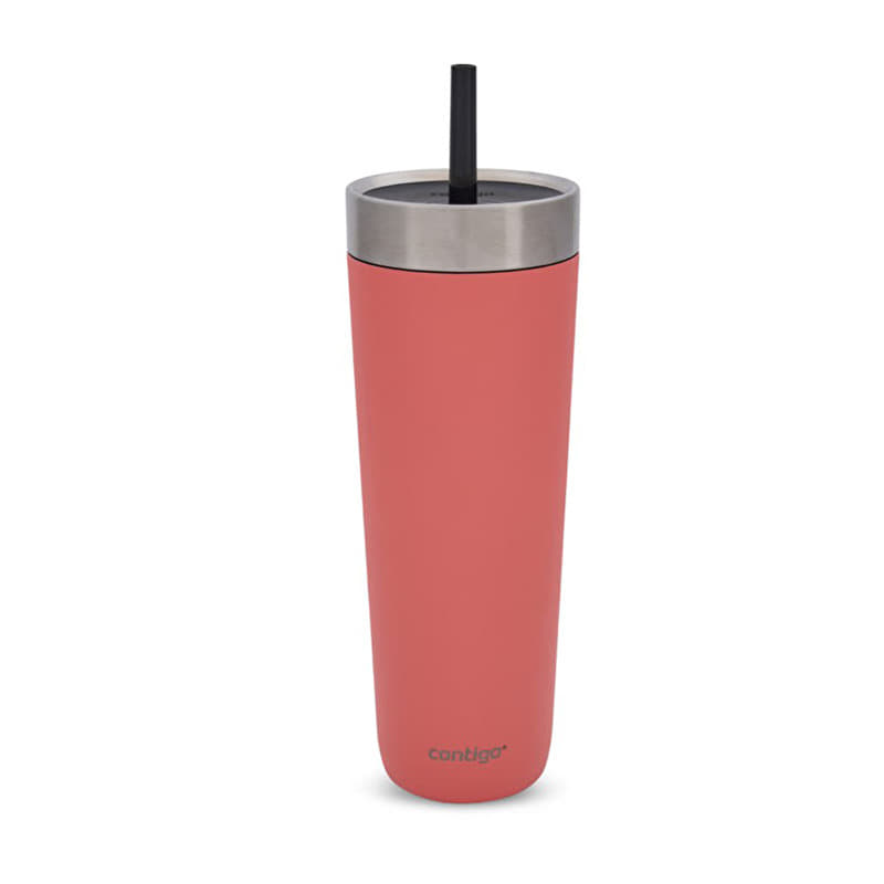 Contigo Water Bottle Luxe Spillproof Tumb 720 ml Coral