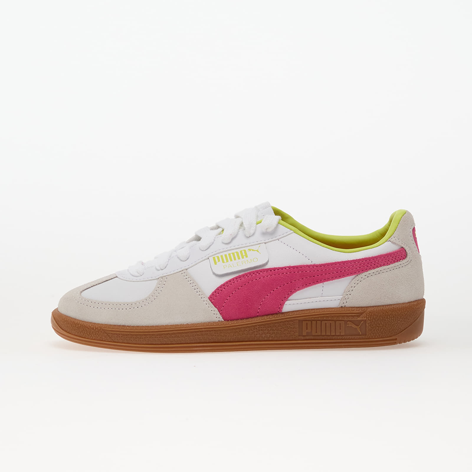 Levně Tenisky Puma Palermo Lth Puma White-Fluro Pink Pes