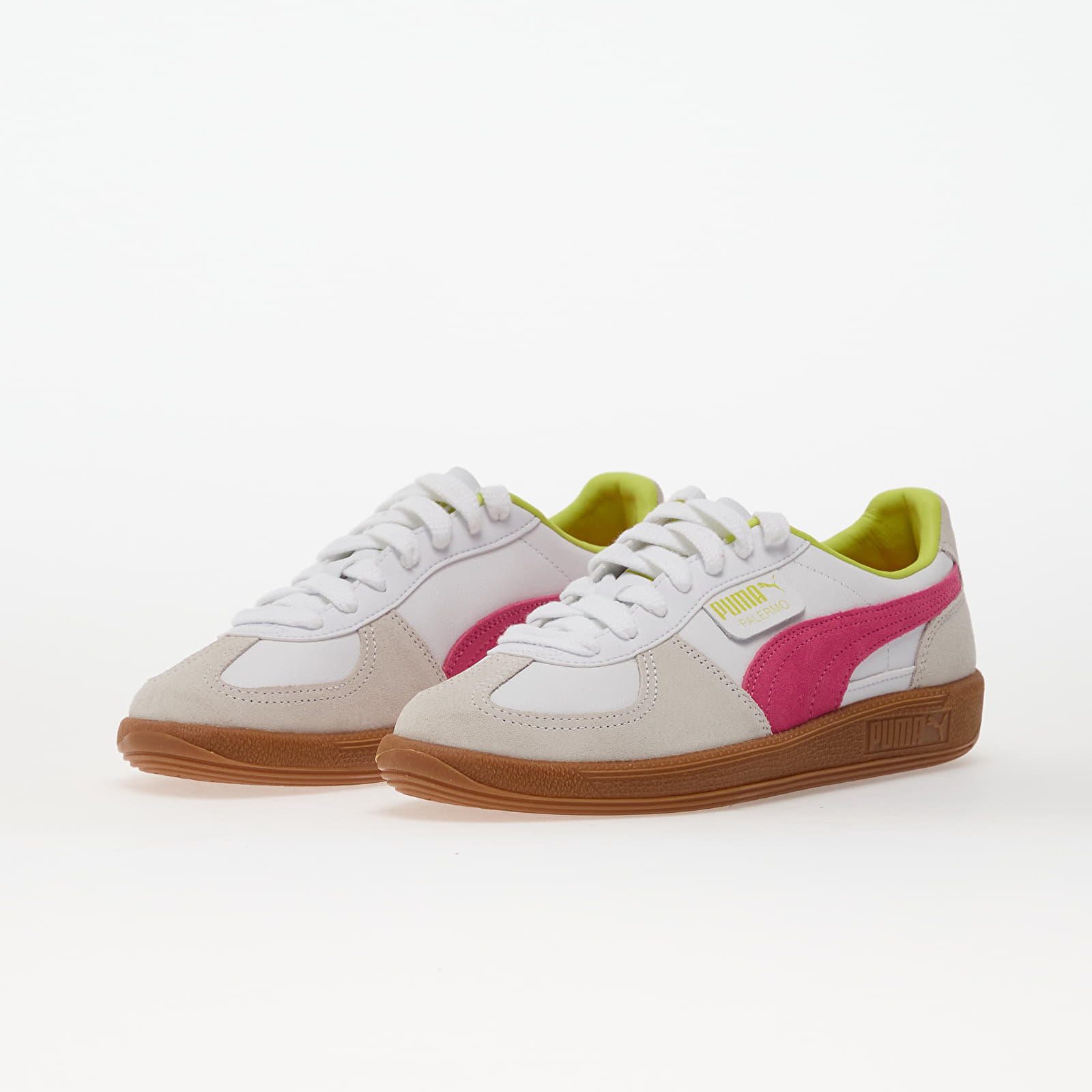 Herenschoenen Puma Palermo Lth Puma White-Fluro Pink Pes