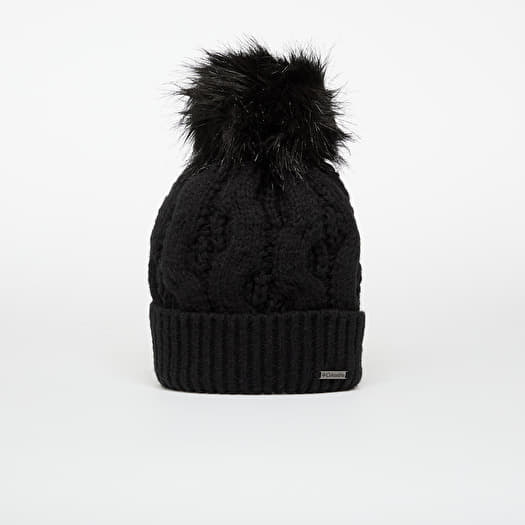 Columbia Boundless Days™ Cable Knit Pom Beanie Black