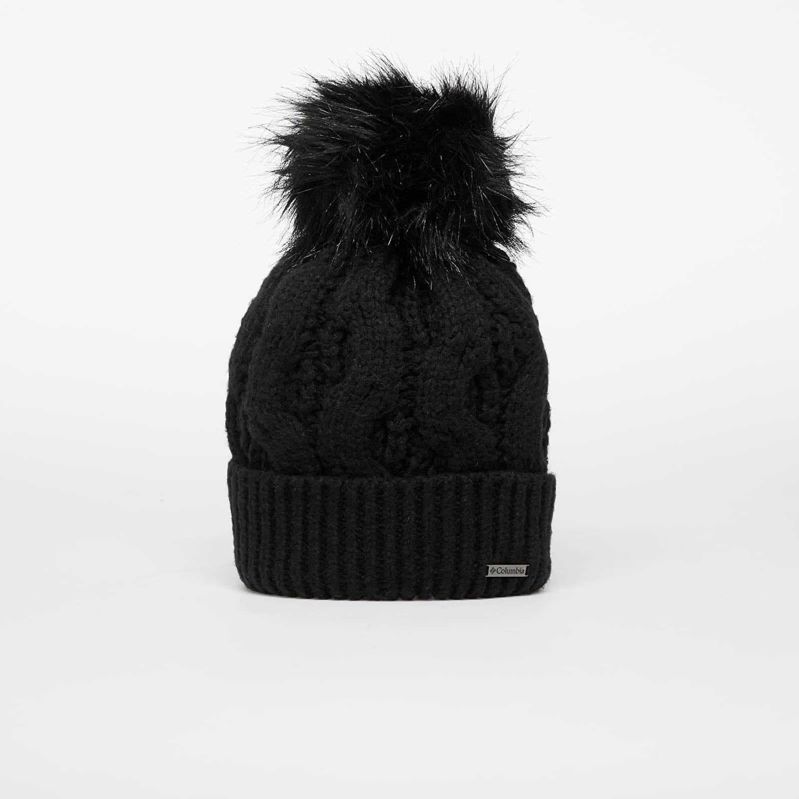 Pánské čepice Columbia Boundless Days™ Cable Knit Pom Beanie Black