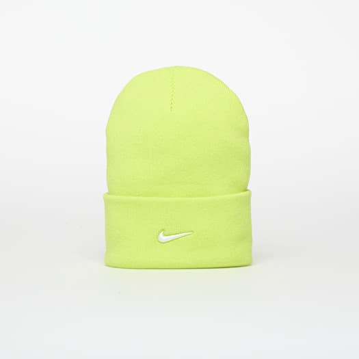 Čepice Nike Peak Swoosh Beanie Cyber/ White