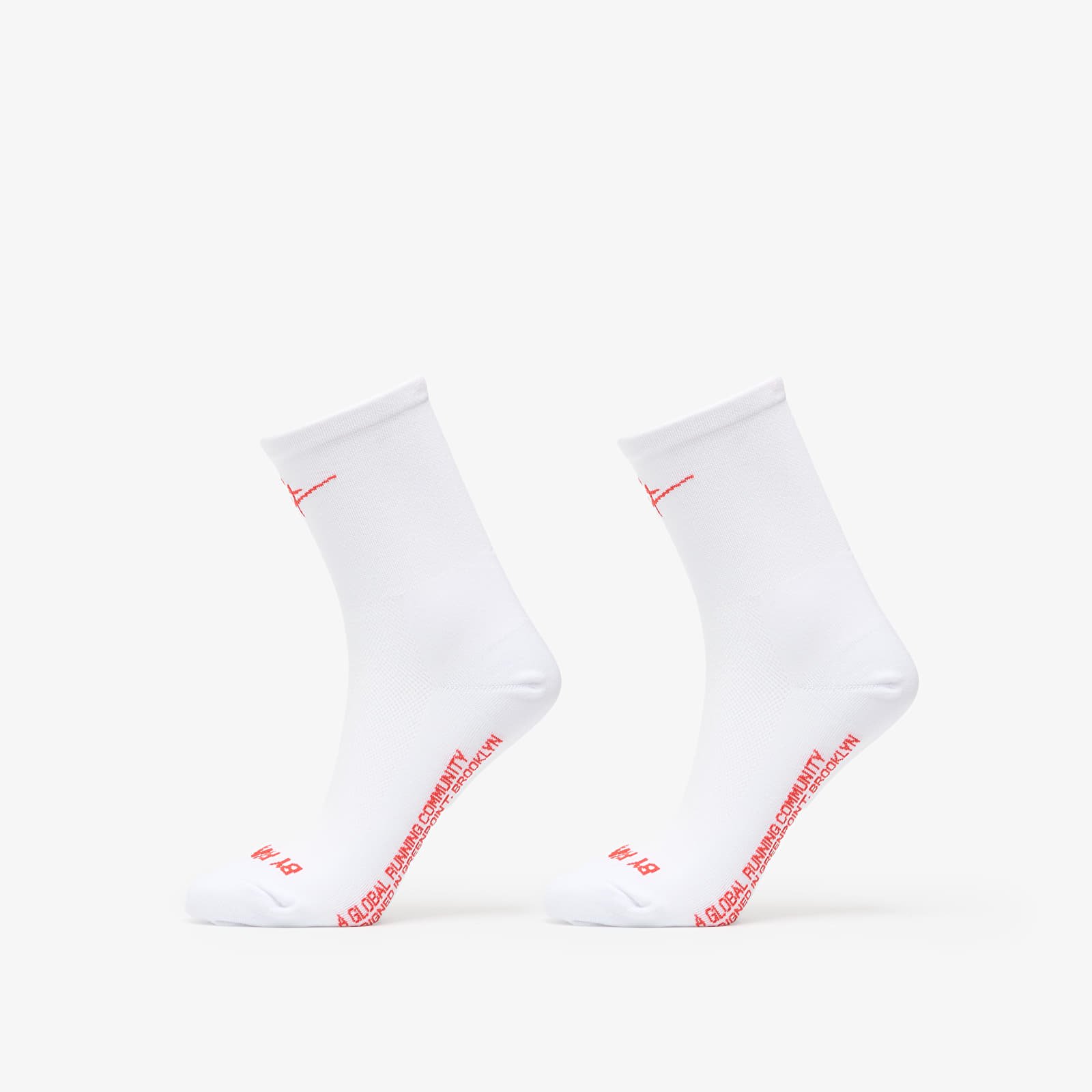 Strumpor för män Bandit Lite Run™ "Signature" Socks 2-Pack White/ Intense Red