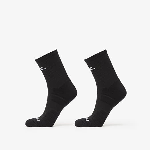 Bandit Cushion Run "Sunburst" Quarter Socks 2-Pack Black/ White