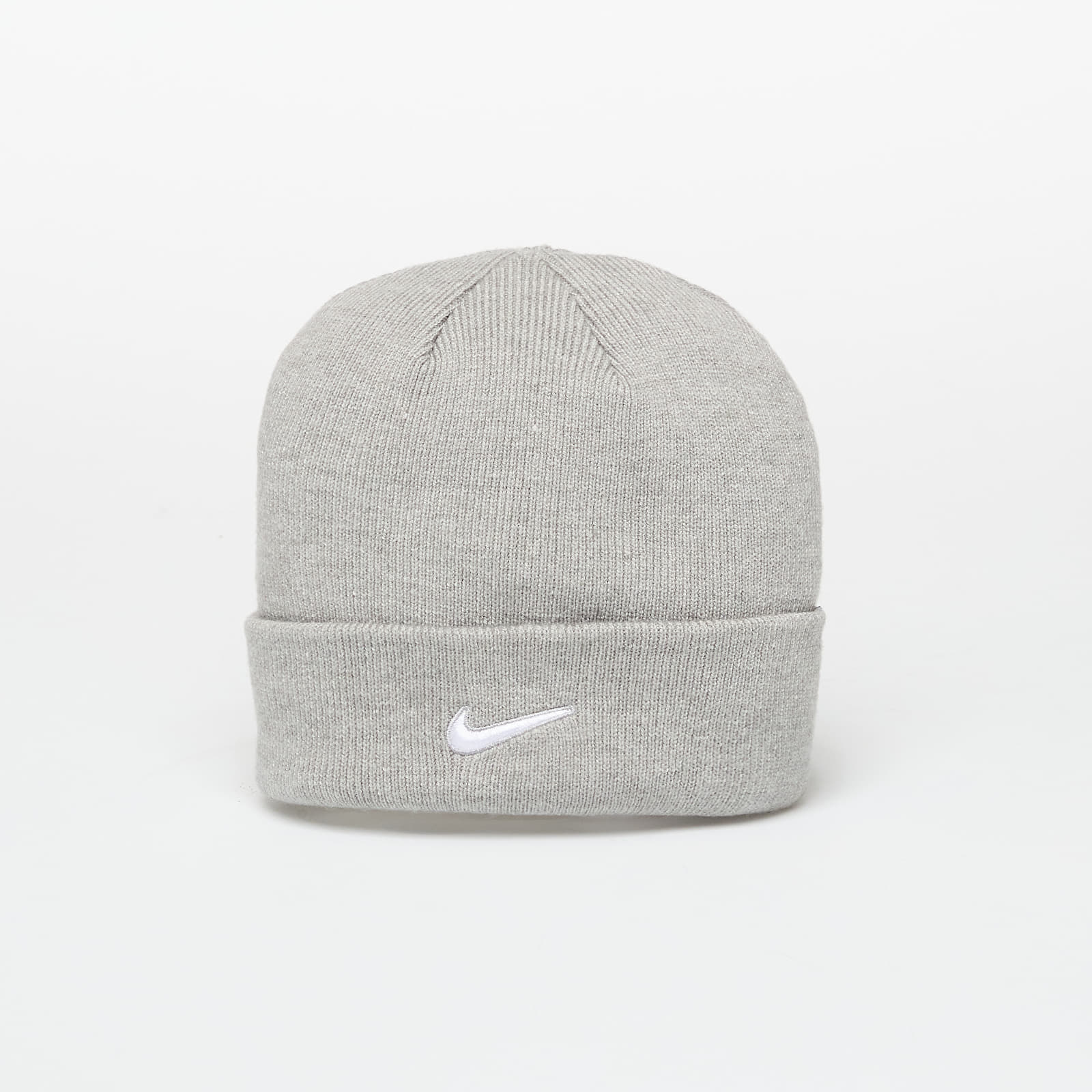 Men's hats Nike Terra Swoosh Beanie Dk Grey Heather/ White