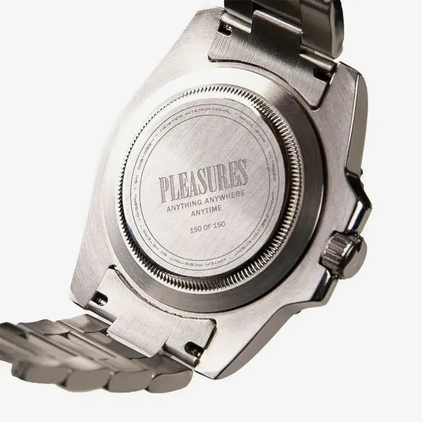 Herren Uhren PLEASURES Anytime Watch Silver/Green