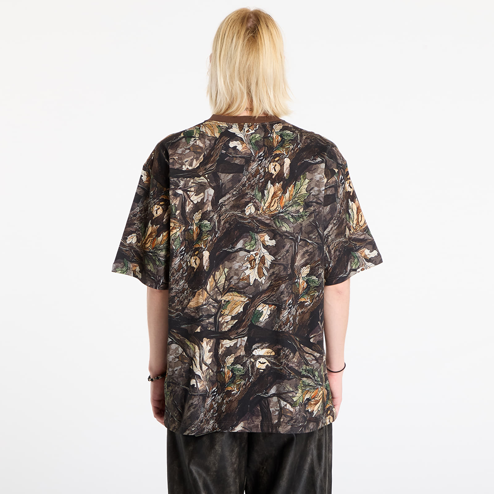 T-skjorter for menn A BATHING APE Tree Edge Camo Ape Face Relaxed Fit Tee UNISEX Brown