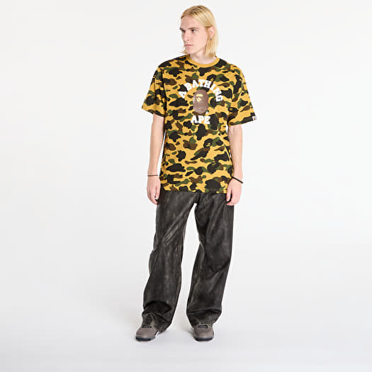 A BATHING APE 1St Camo College Tee UNISEX Yellow | Footshop