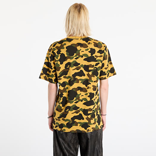 Men's T-shirts A BATHING APE 1St Camo College Tee UNISEX Yellow