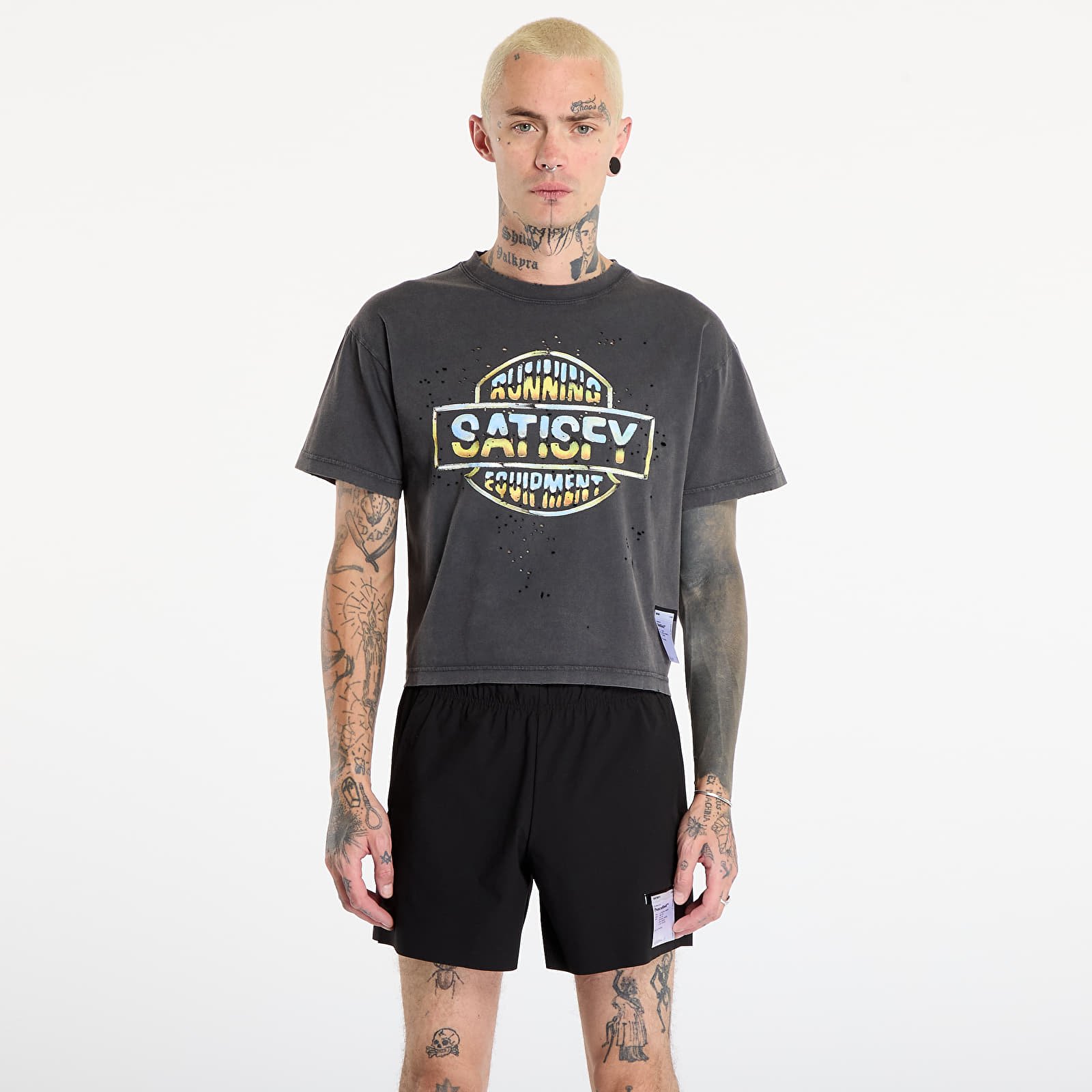 T-shirts Satisfy MothTech T-Shirt Aged Black