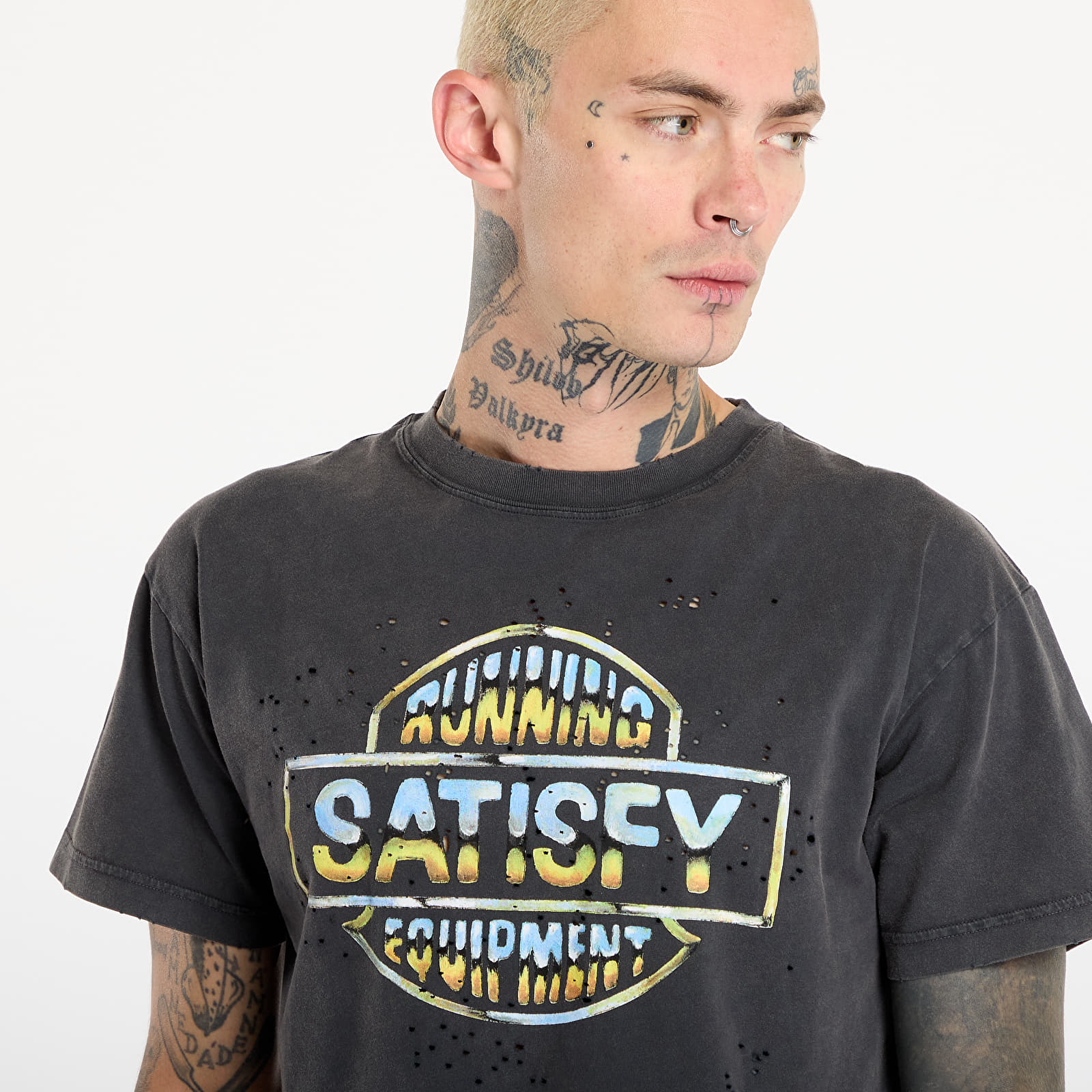 T-shirts Satisfy MothTech T-Shirt Aged Black
