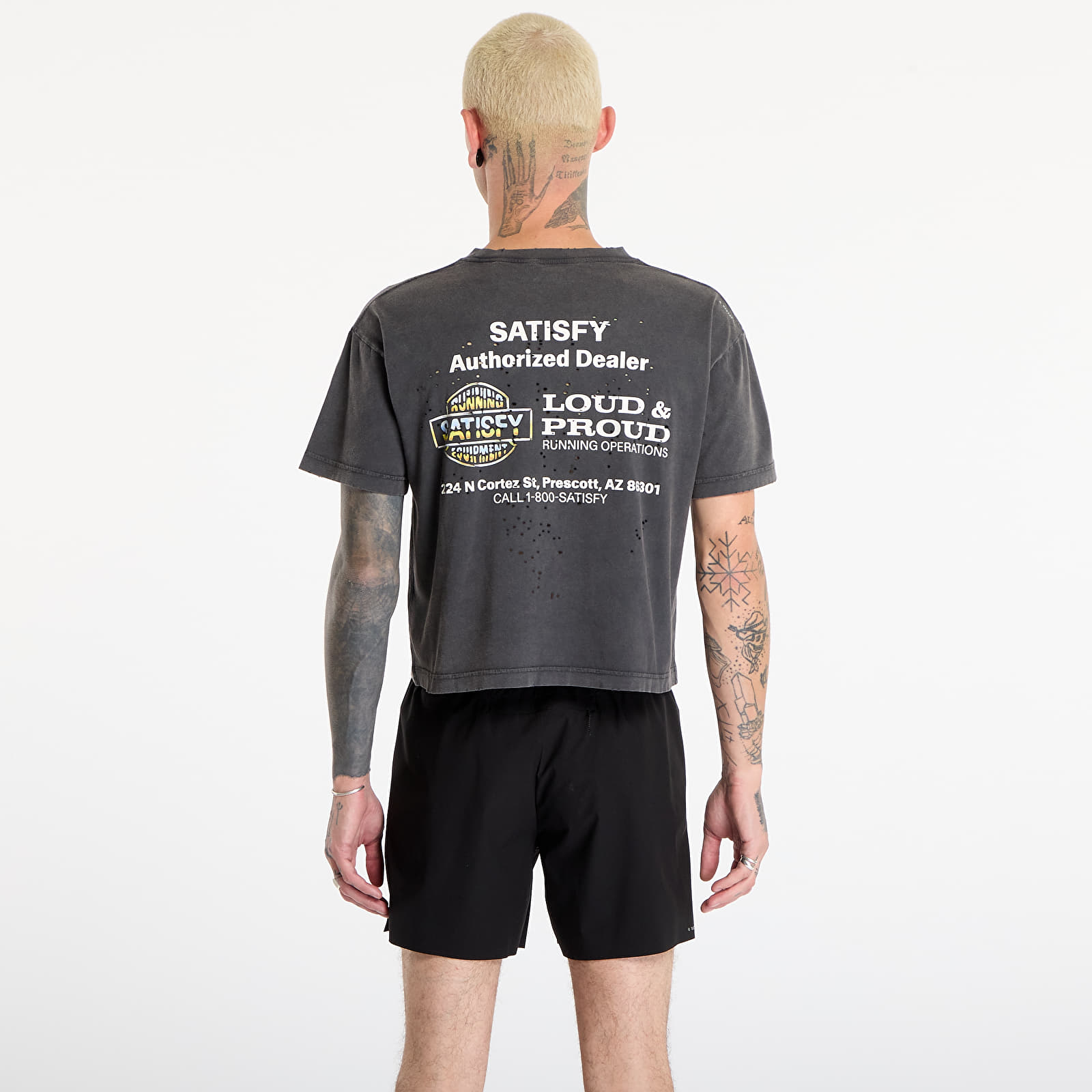T-shirts Satisfy MothTech T-Shirt Aged Black