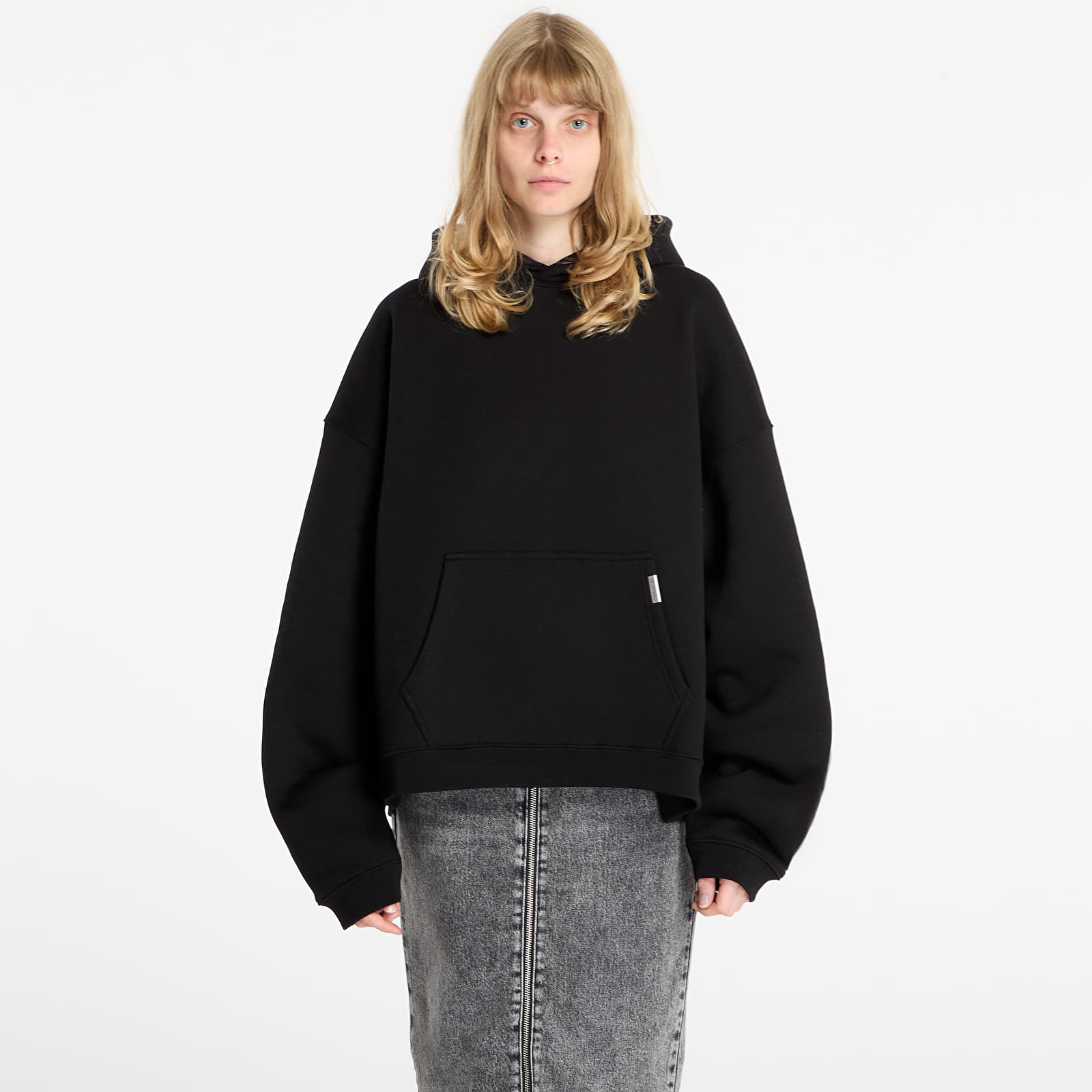 Mikinas ar kapuci un sporta krekli REPRESENT Initial Boxy Oversized Hoodie UNISEX Black