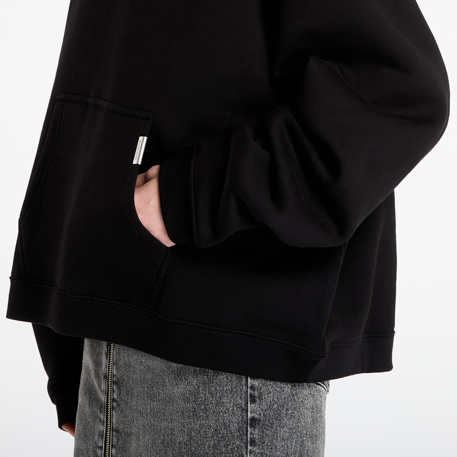 Mikinas ar kapuci un sporta krekli REPRESENT Initial Boxy Oversized Hoodie UNISEX Black