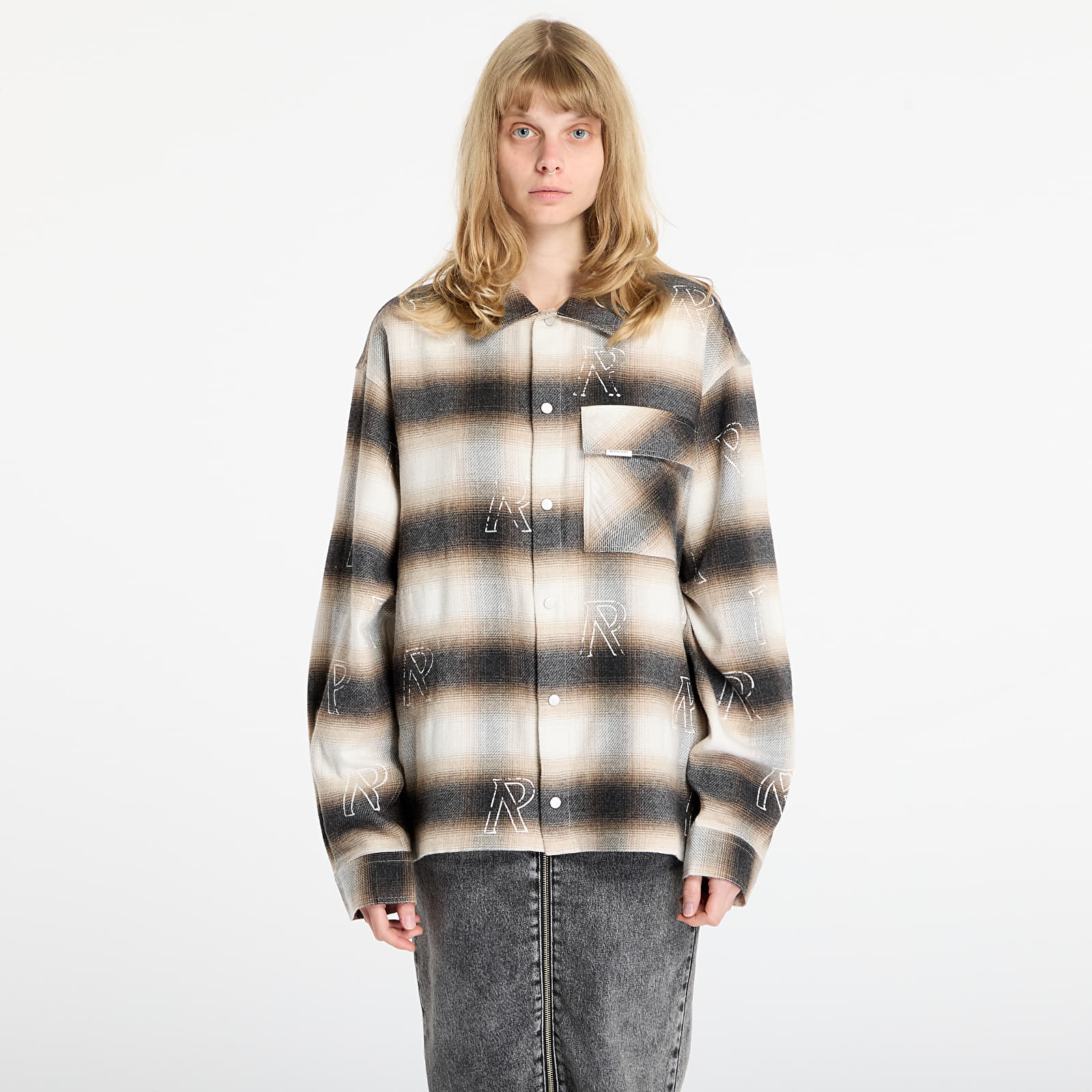 Košile REPRESENT All Over Initial Flannel UNISEX Latte