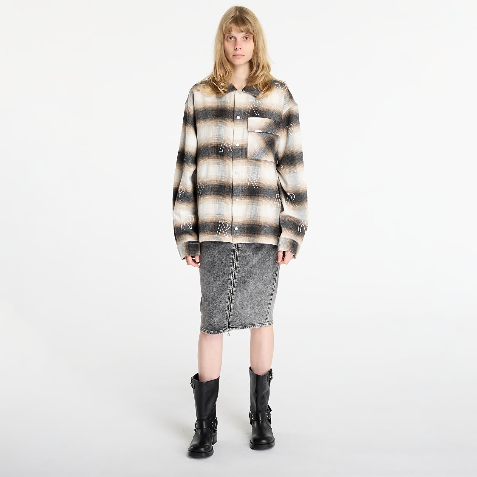 Košile REPRESENT All Over Initial Flannel UNISEX Latte