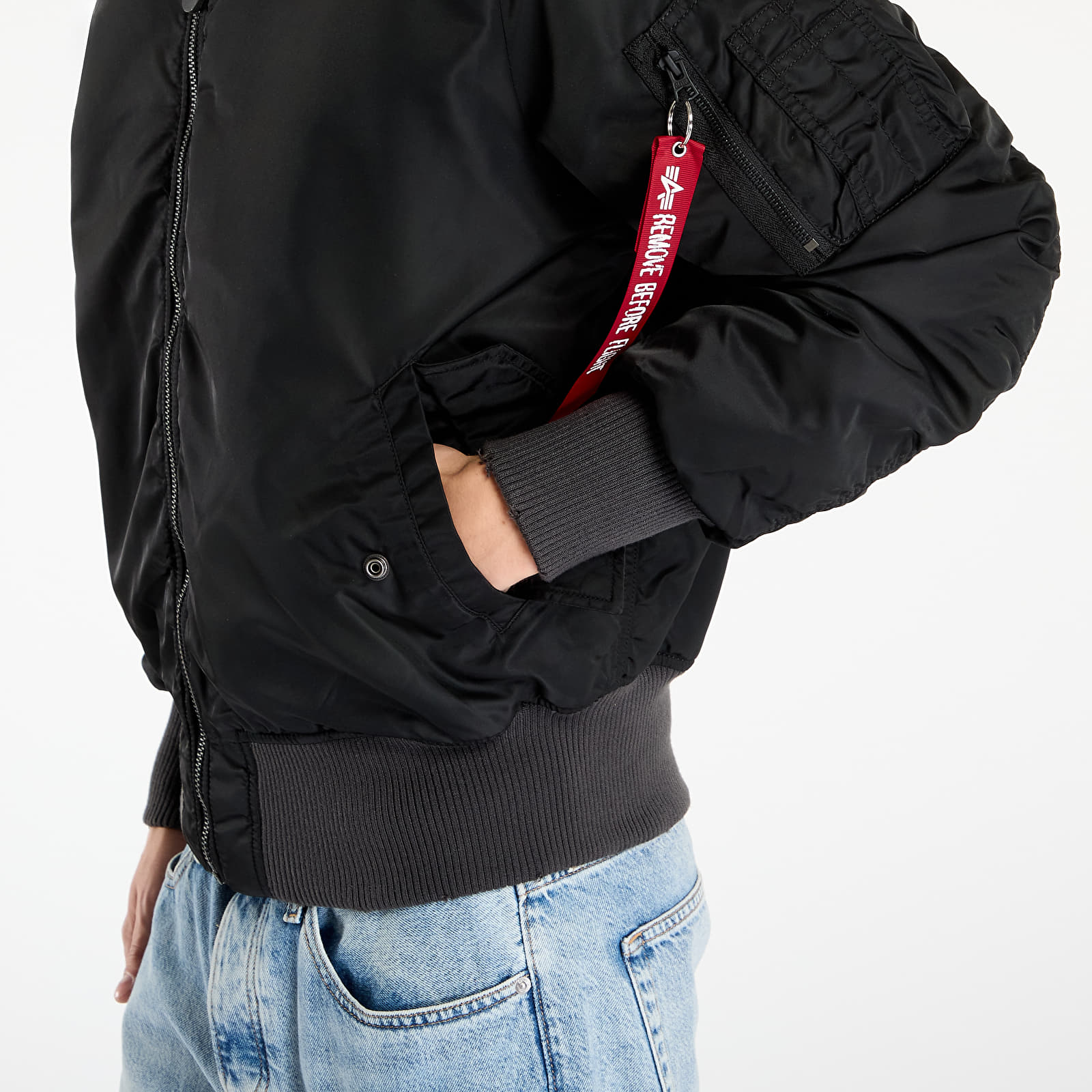 Jassen Alpha Industries MA-1 Distressed Black