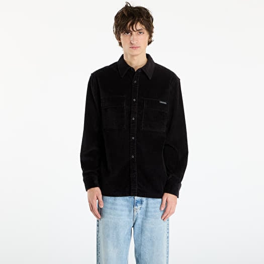 Calvin Klein Jeans Ls Corduroy Pocket Shirt Black