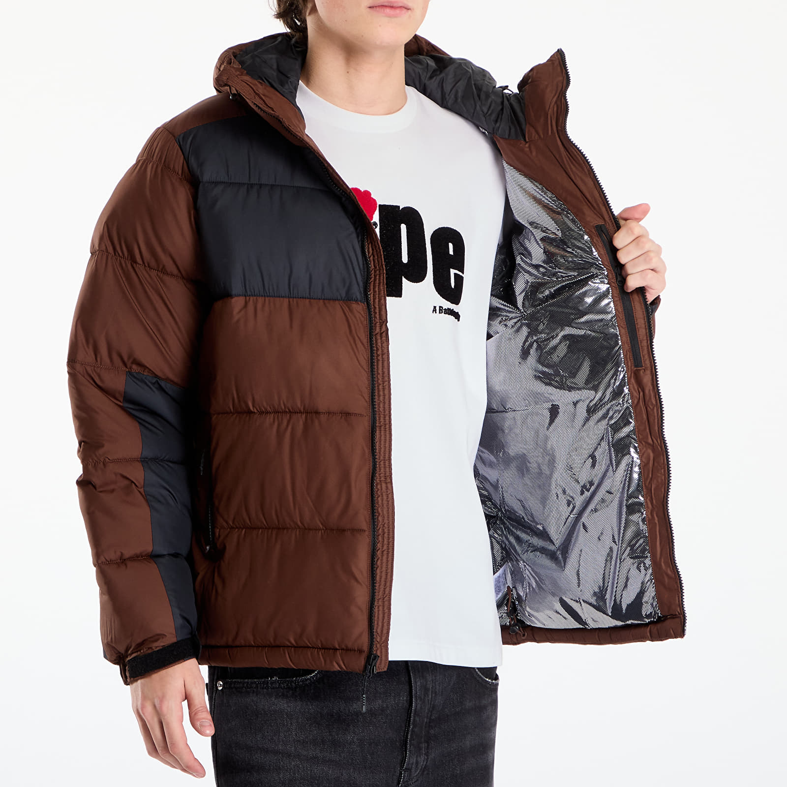 Jakker for menn Columbia Pike Lake™ II Hooded Jacket Tobacco/ Black