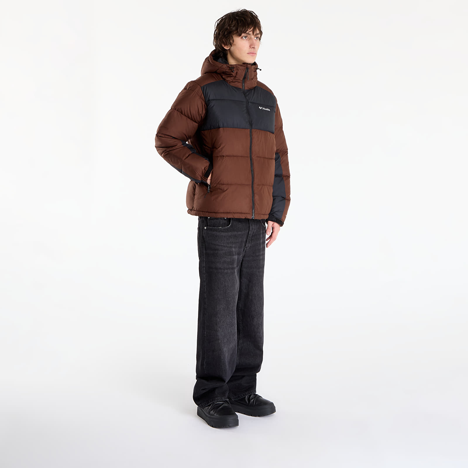 Jakker for menn Columbia Pike Lake™ II Hooded Jacket Tobacco/ Black