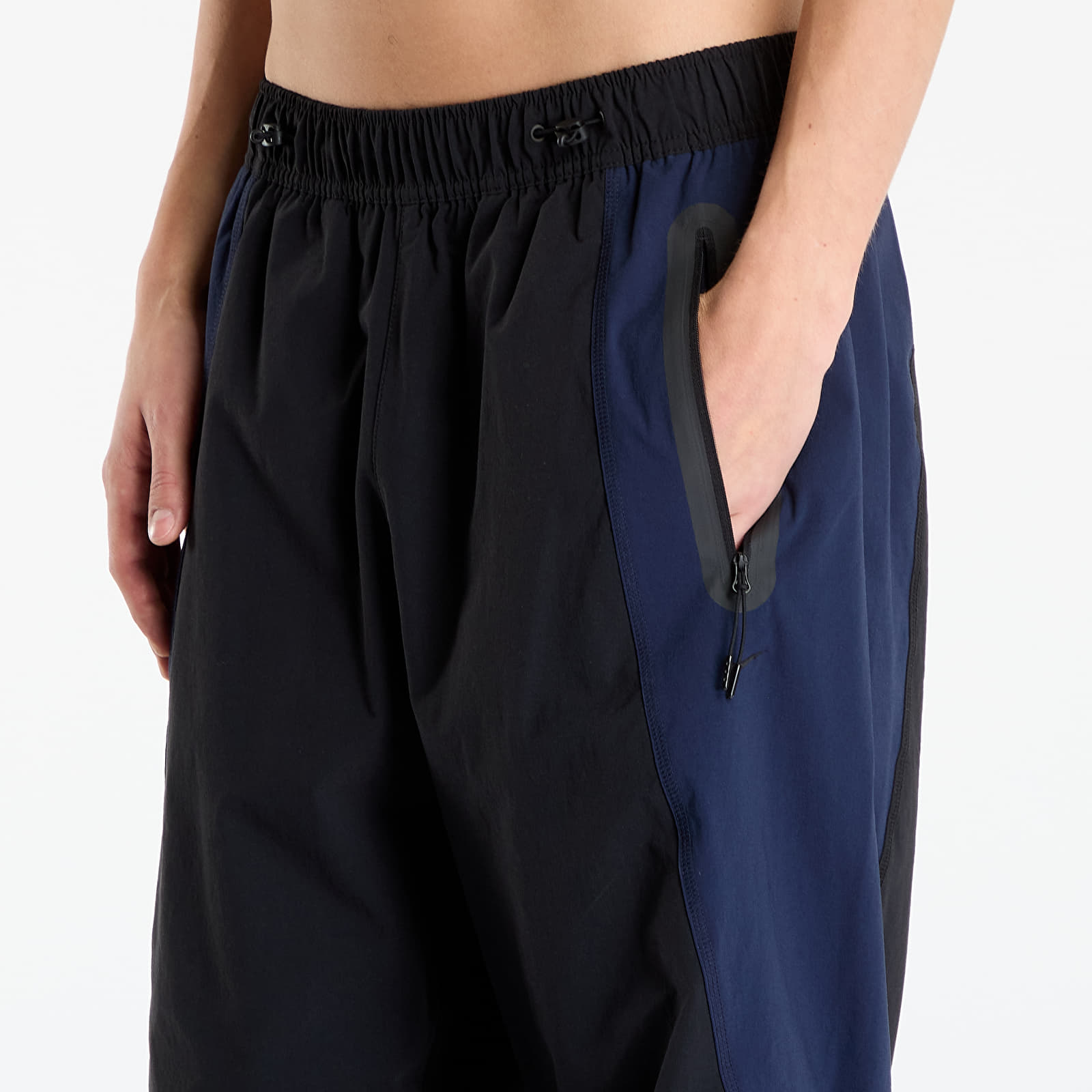 Παντελόνια Nike Tech Men's Dri-FIT Woven Color-Block Oversized Pants Black/ Obsidian/ Black