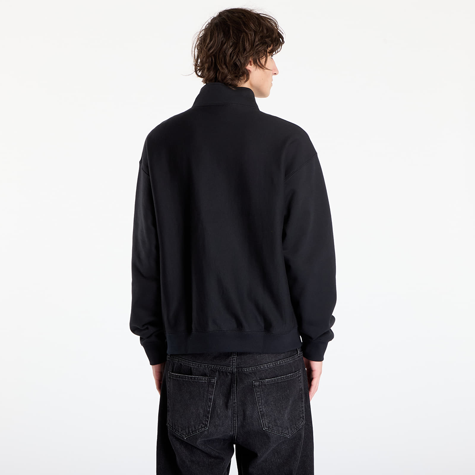 Hoodies and sweatshirts Nike Solo Swoosh Men's Fleece Quarter-Zip Top Black/ White