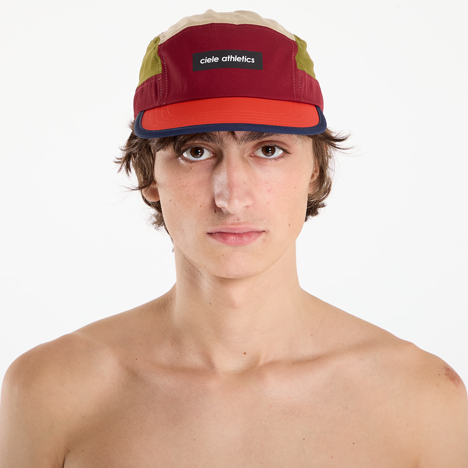 Cepures Ciele Athletics Gocap Field Iconicbar Crimsonred Terrain