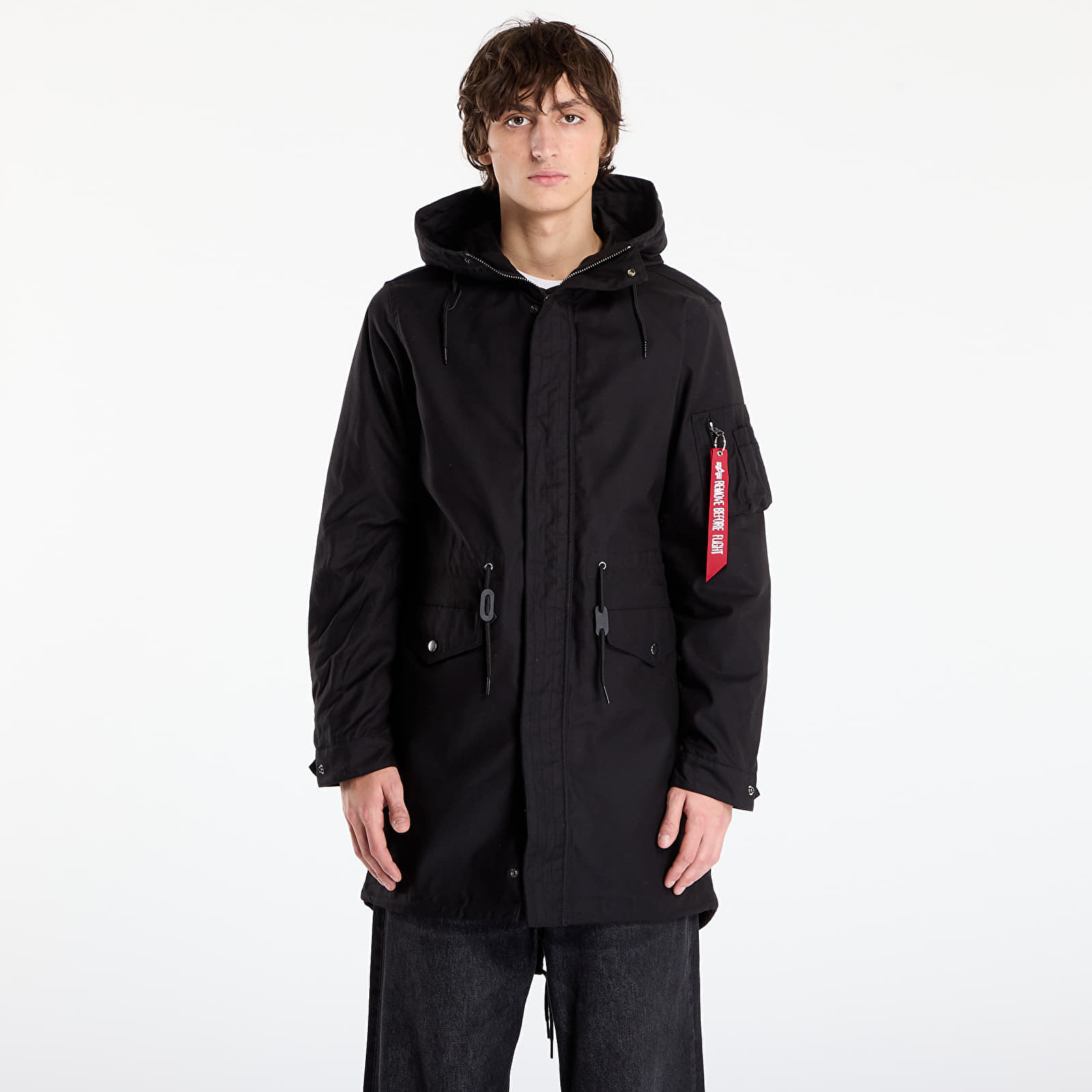 Jachetă Alpha Industries Studio M-51 Fishtail Backprint (2in1) Black XL