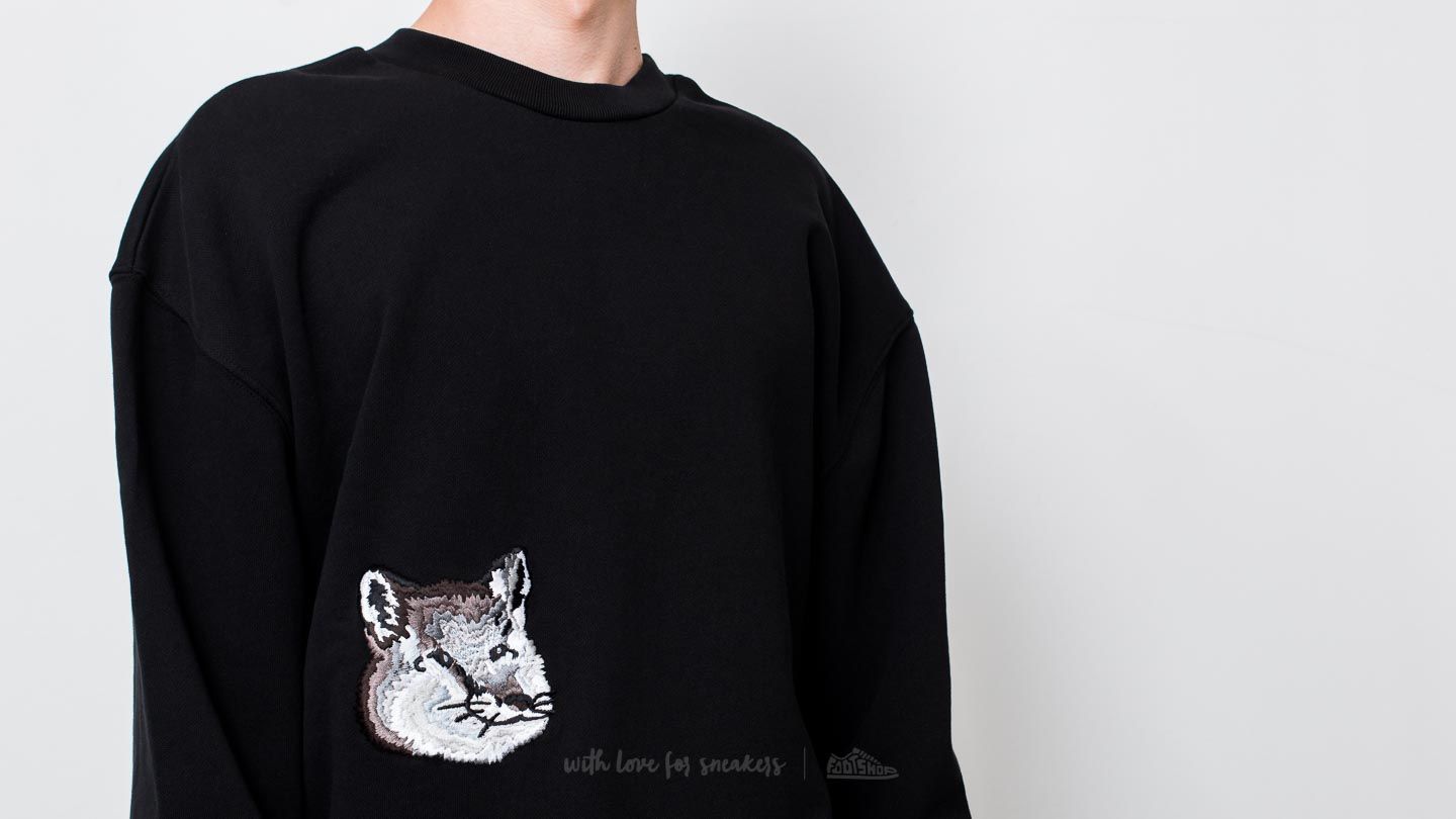 Maison Kitsuné Double Fox Sweatshirt Black | Footshop