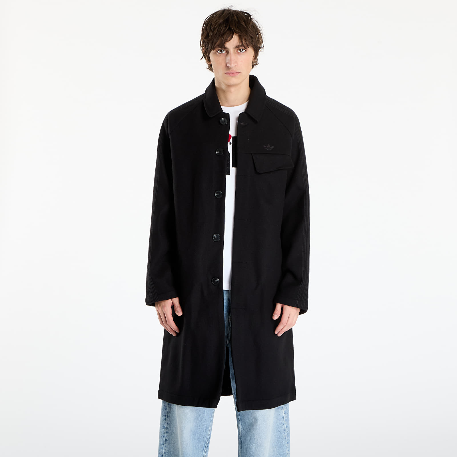 Jacheta adidas Premium Essentials Wool Overcoat Black M