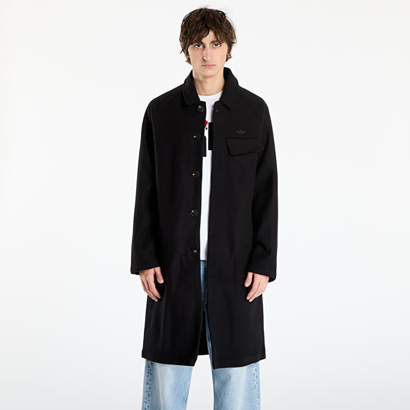 Dzseki adidas Premium Essentials Wool Overcoat Black