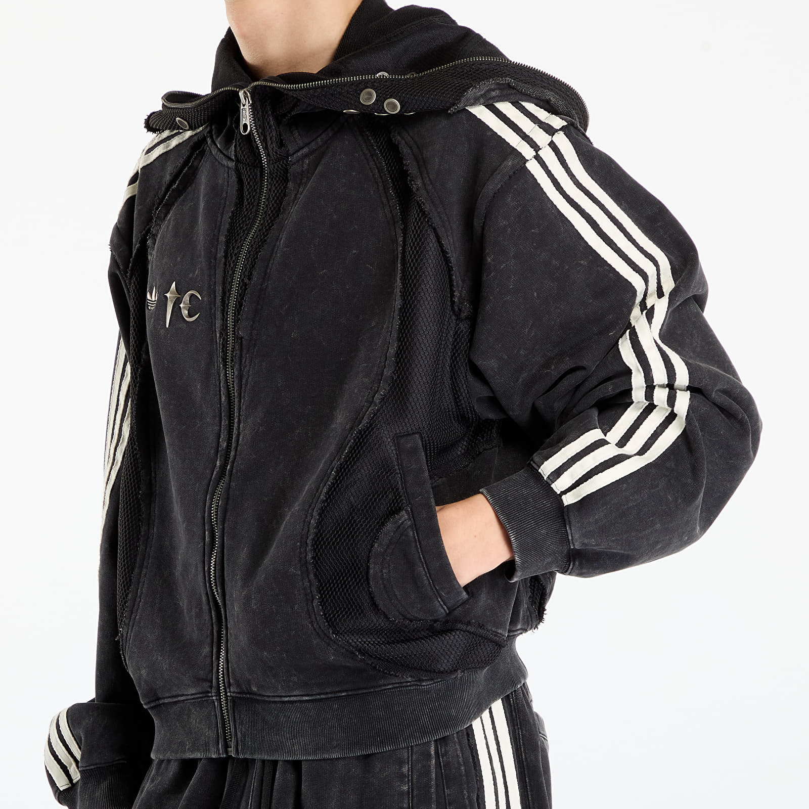 Jakker adidas x Thug Club Teamgeist Hooded Zip Up Black