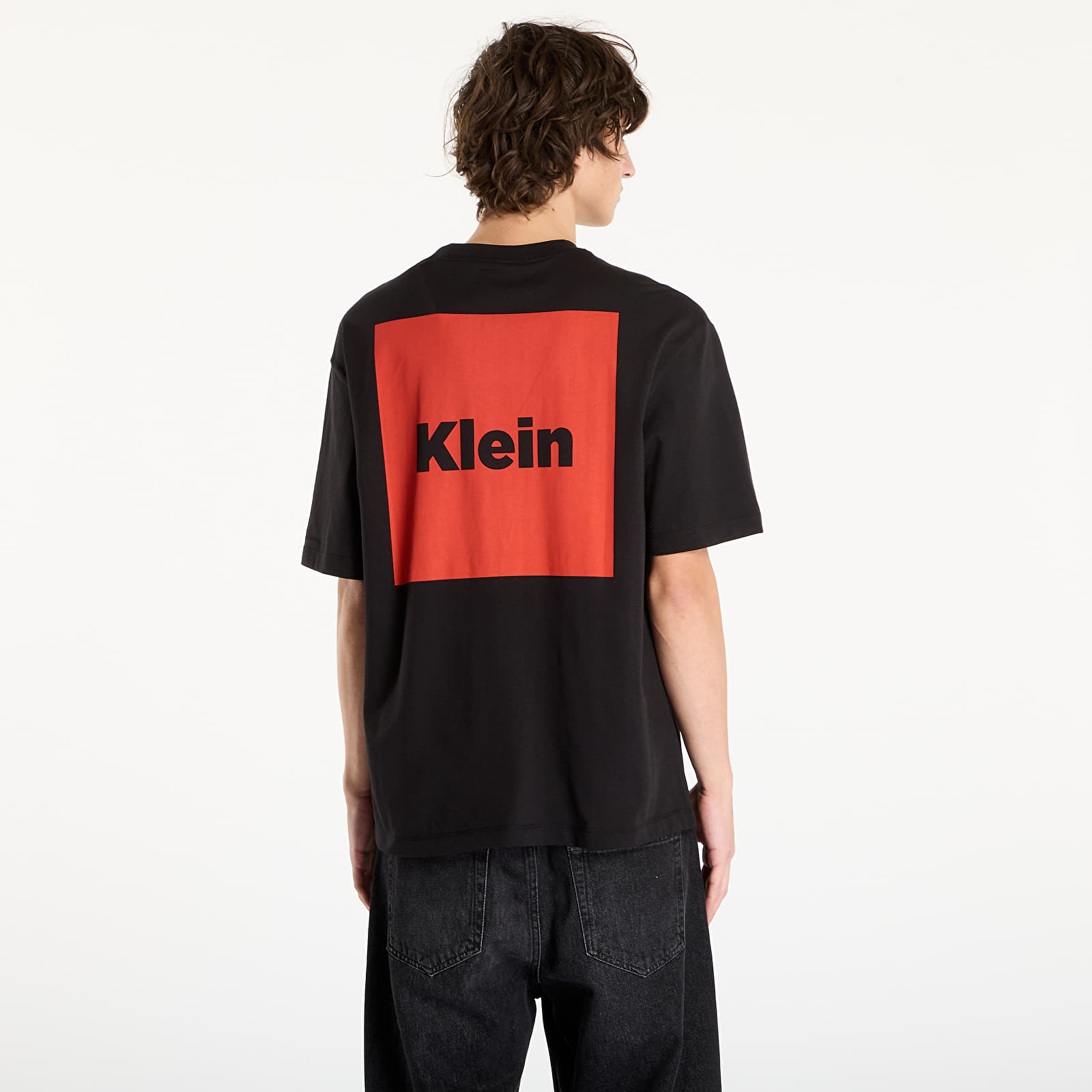 Men's T-shirts Calvin Klein Jeans Ss 16S Io Calvin Box Graphic Tee Black