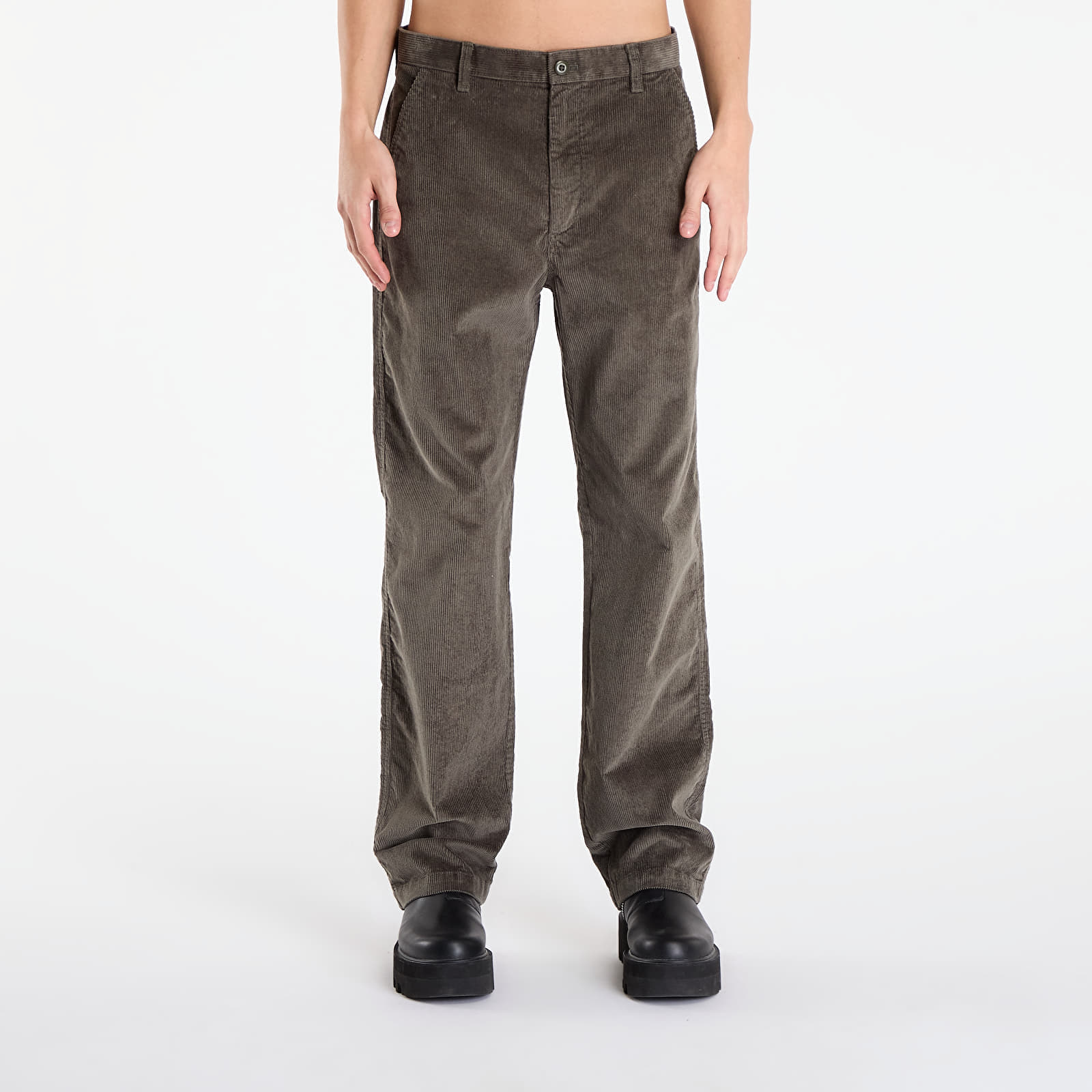 Pantaloni Calvin Klein Jeans 90S Straight Corduroy Pants Grey W34/L32