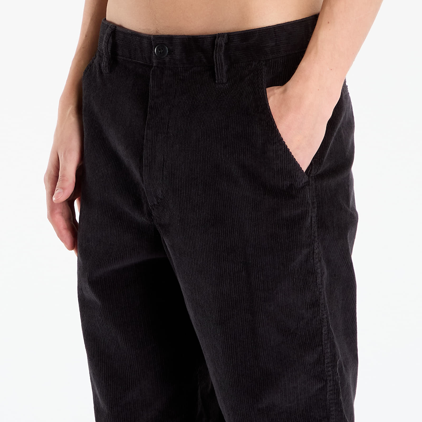 Pantaloni Calvin Klein Jeans 90S Straight Corduroy Pants Black