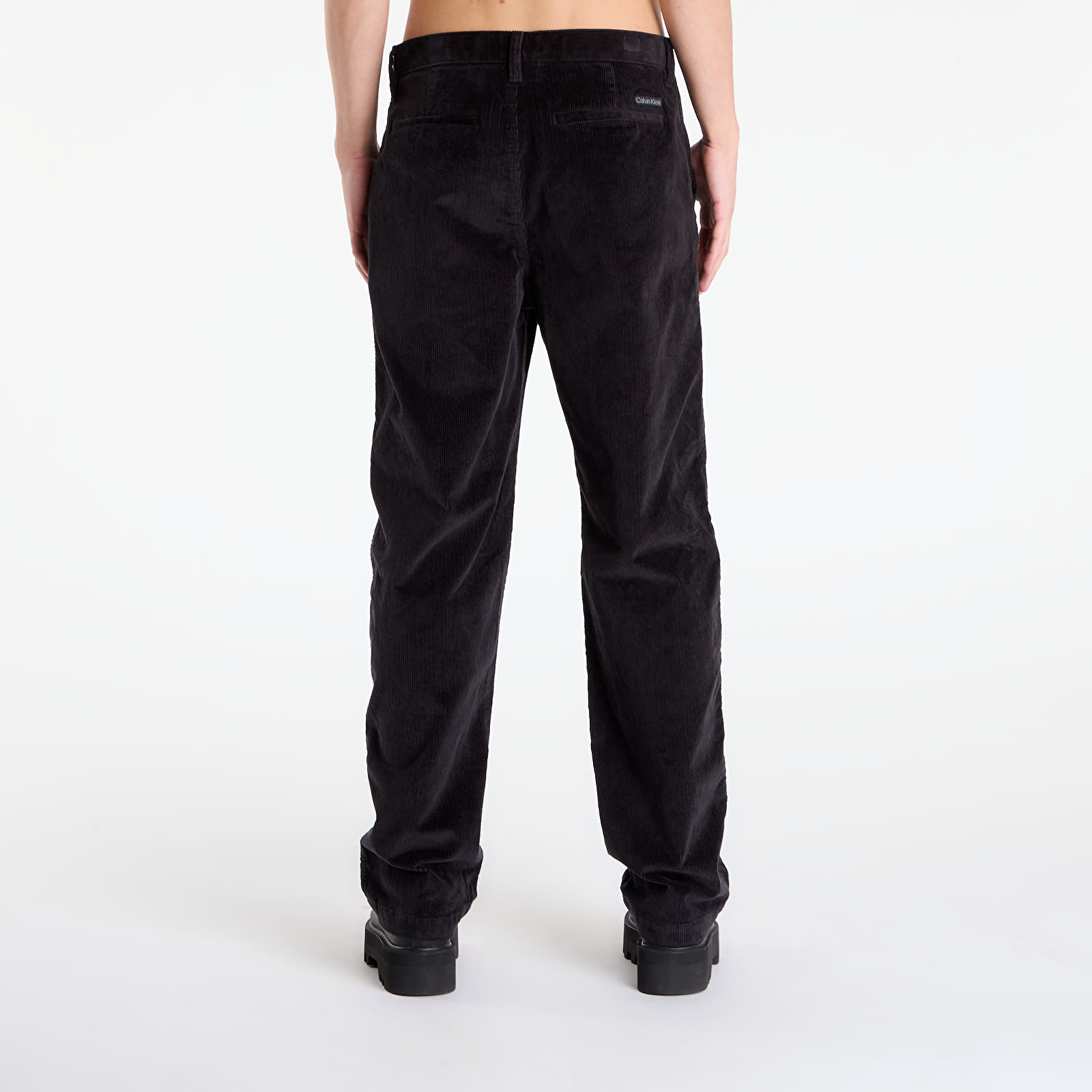 Pantaloni Calvin Klein Jeans 90S Straight Corduroy Pants Black