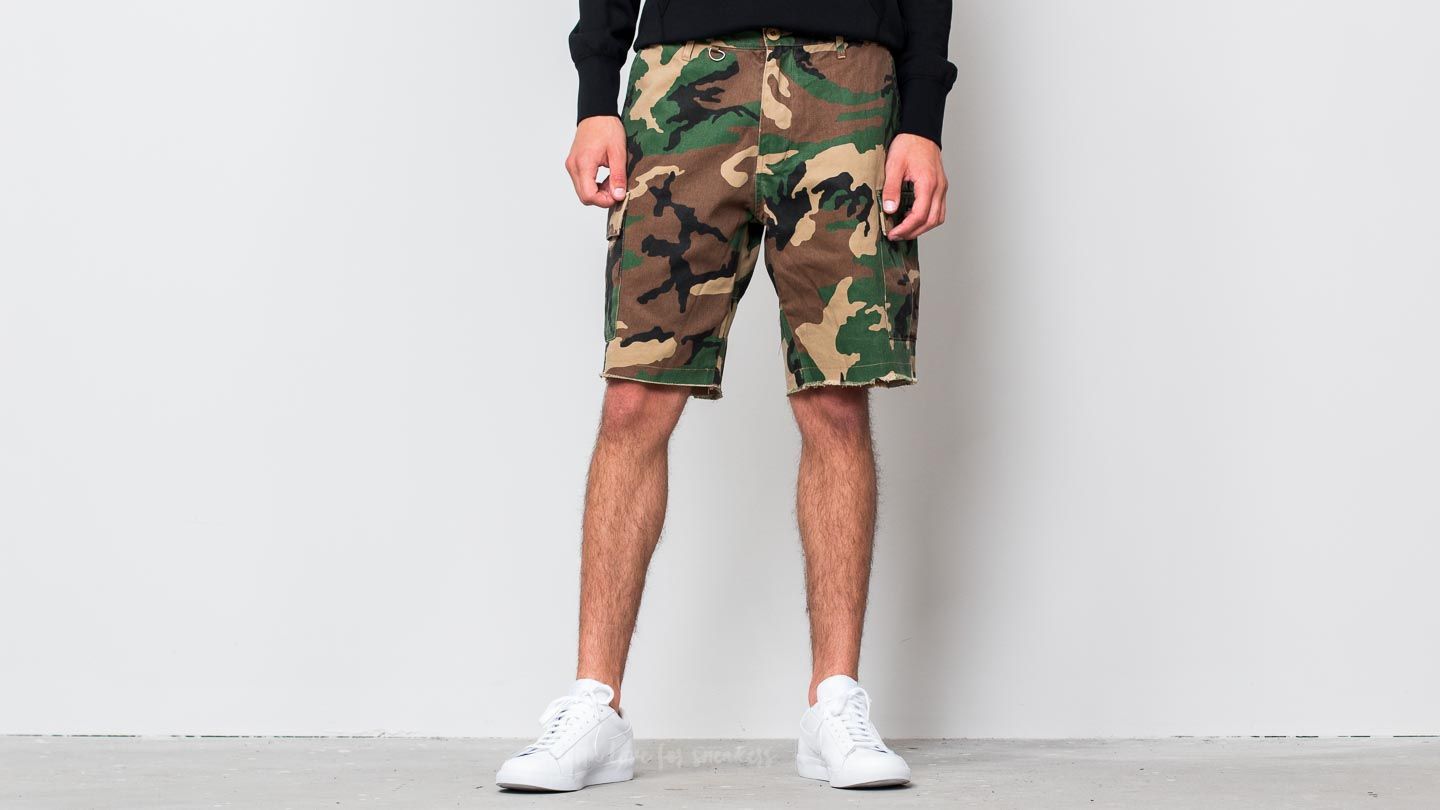 Shorts HUF Standard Issue Cargo Short Woodland Camo