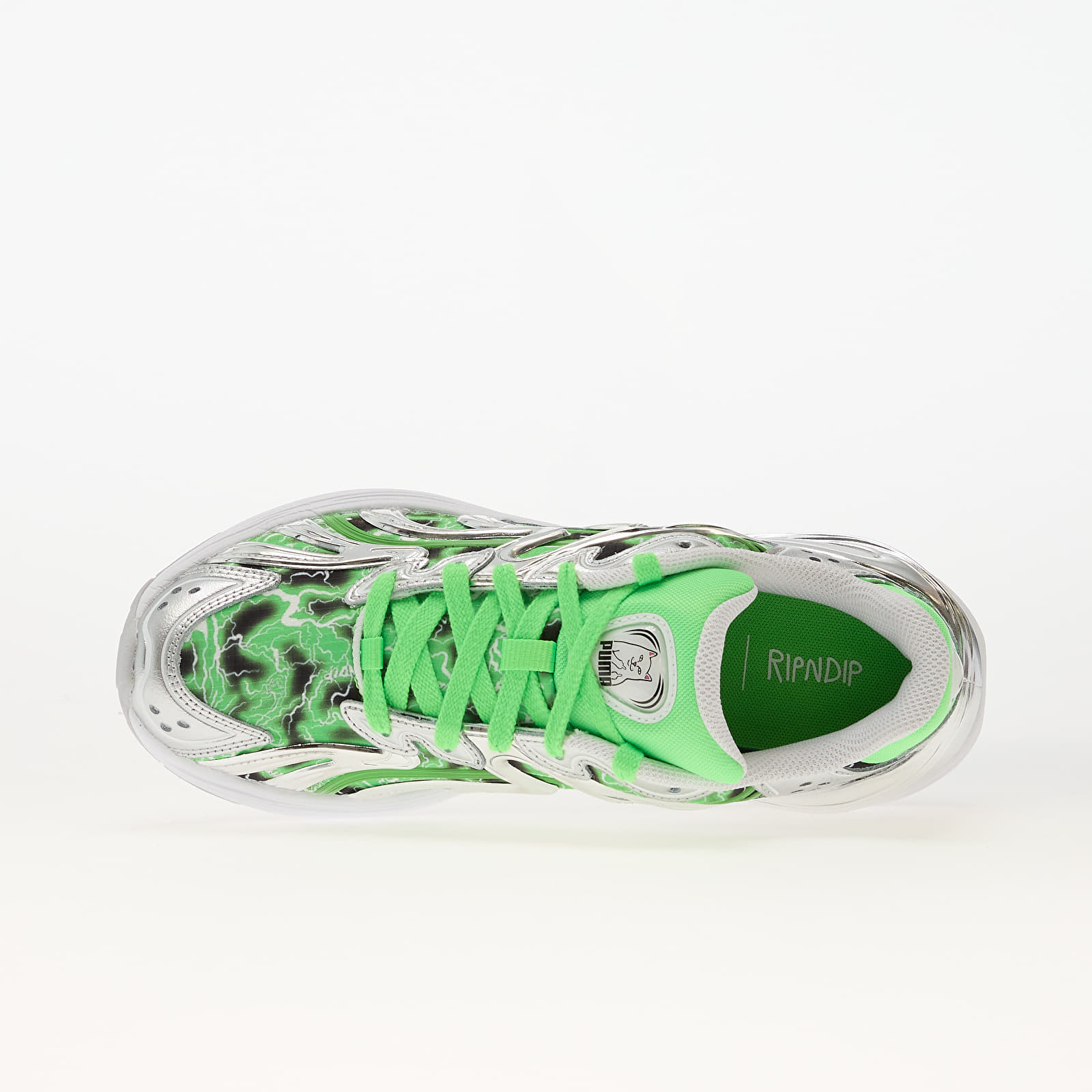 Meeste kingad Puma x RIPNDIP Inverse Puma Silver-Fluro Green Pes