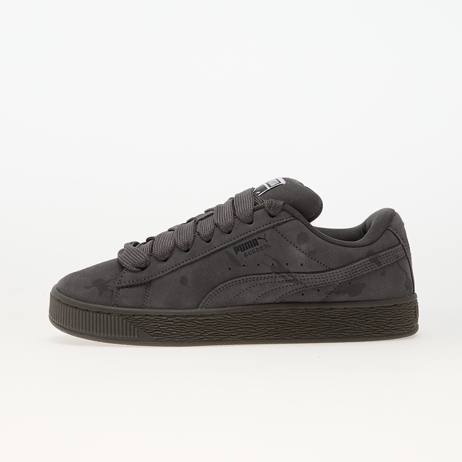 Sapatos de homem Puma Suede XL Splatters Dusky Gray-Gum