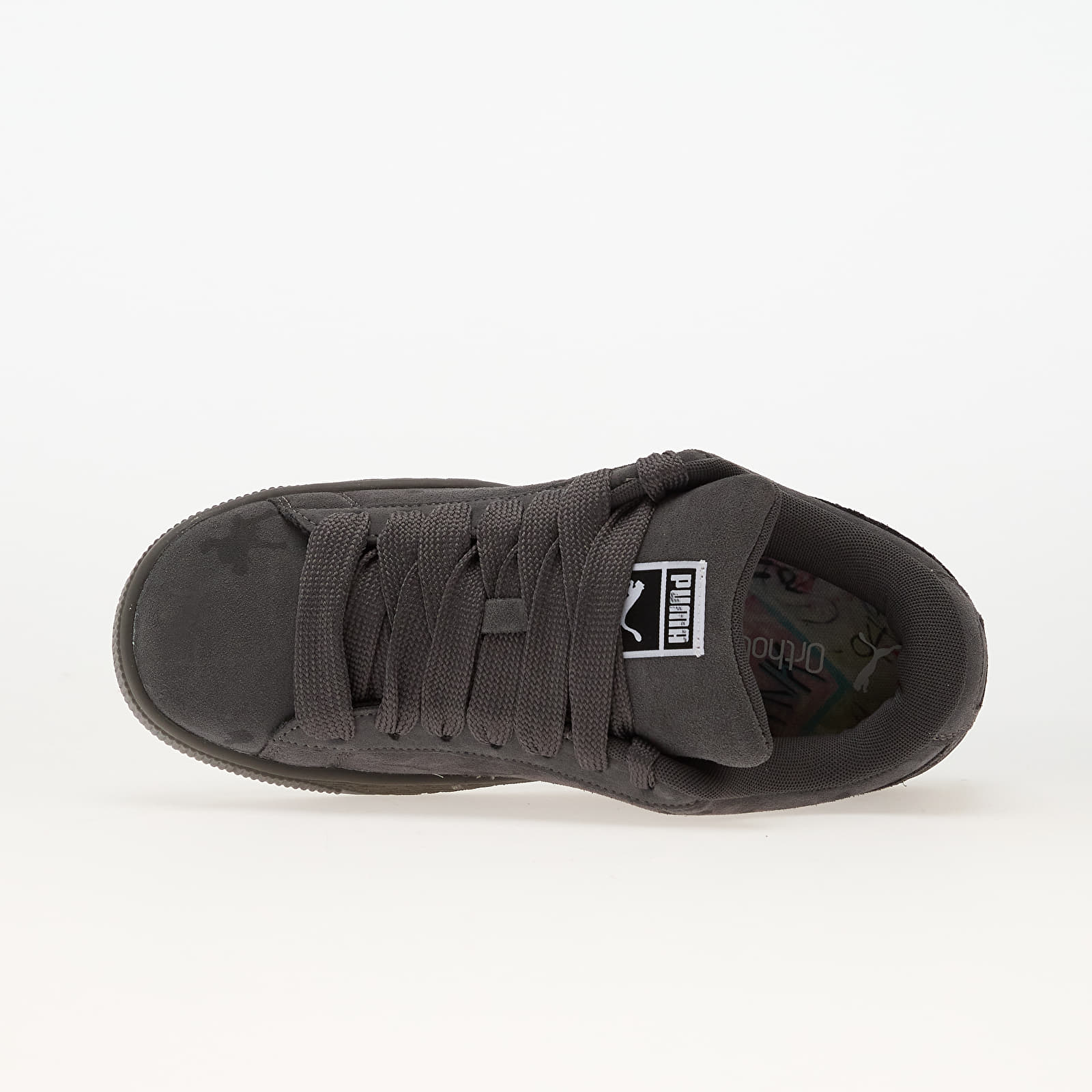 Sapatos de homem Puma Suede XL Splatters Dusky Gray-Gum