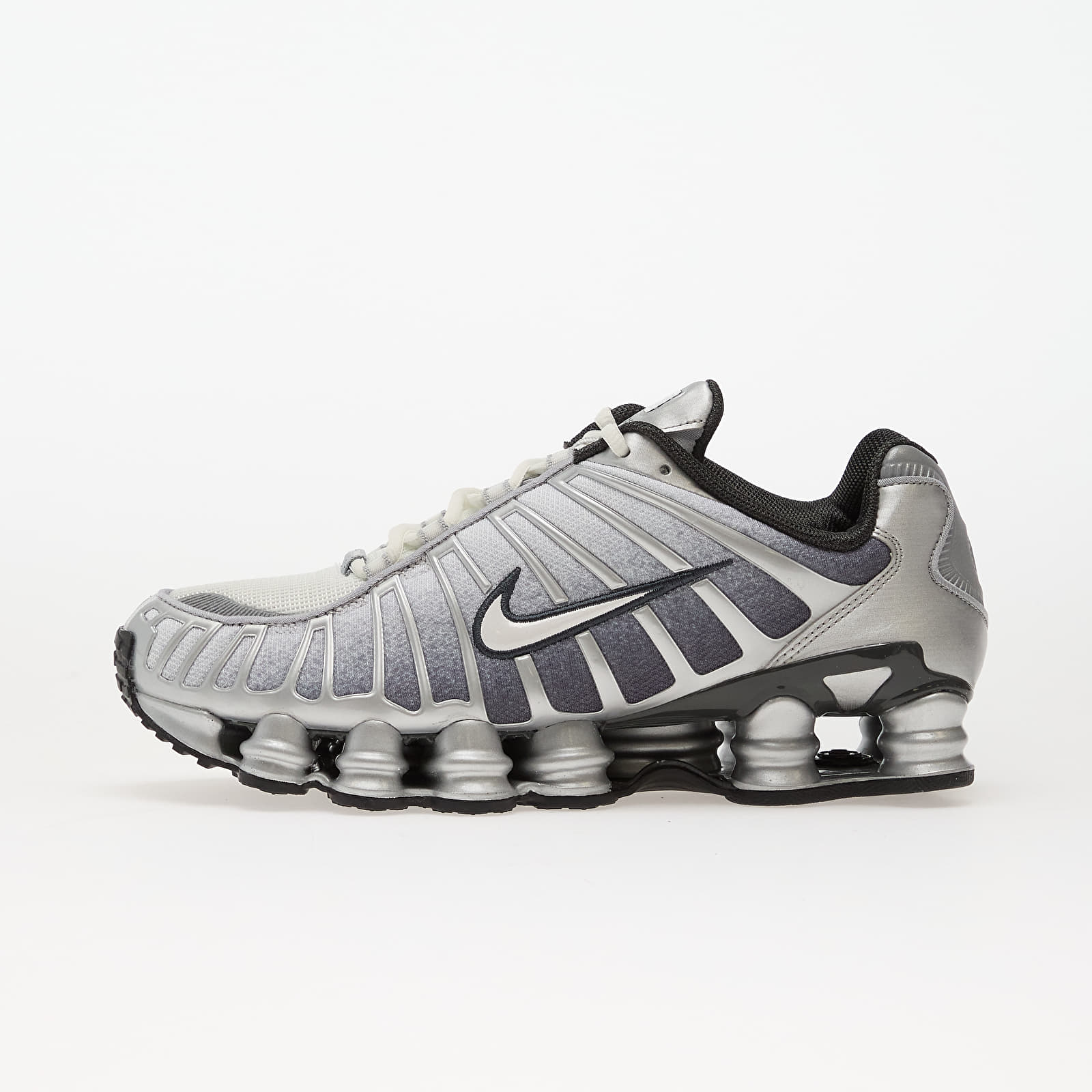 Herren Sneaker und Schuhe Nike Shox Tl Print Metallic Silver/ Summit White-Wolf Grey