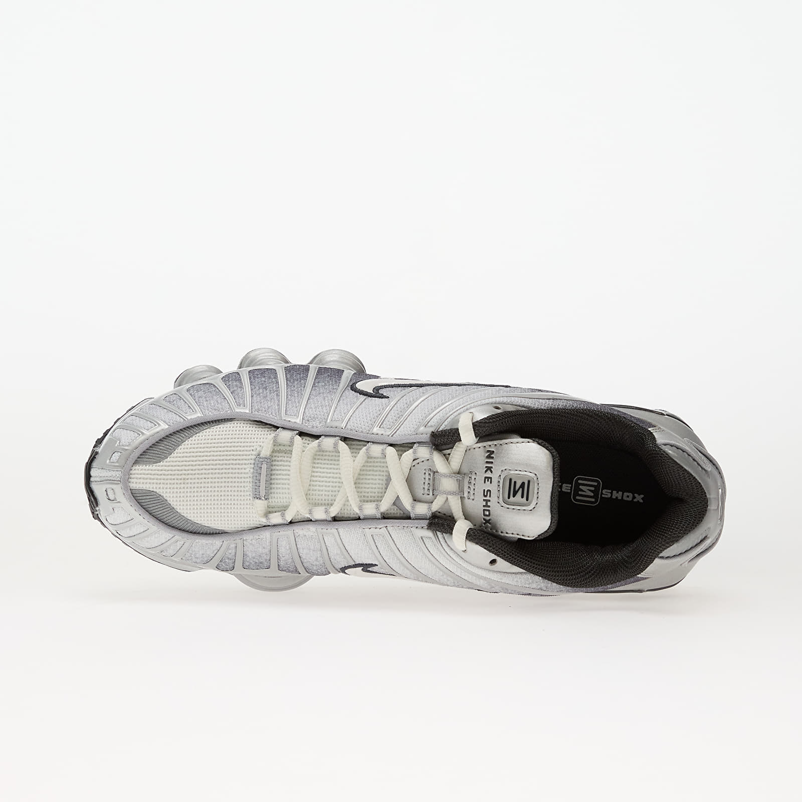 Herren Sneaker und Schuhe Nike Shox Tl Print Metallic Silver/ Summit White-Wolf Grey