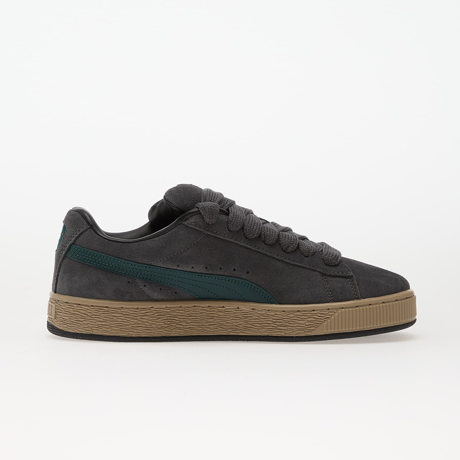 Scarpe uomo Puma Suede XL Dusky Gray-Ice Coffee