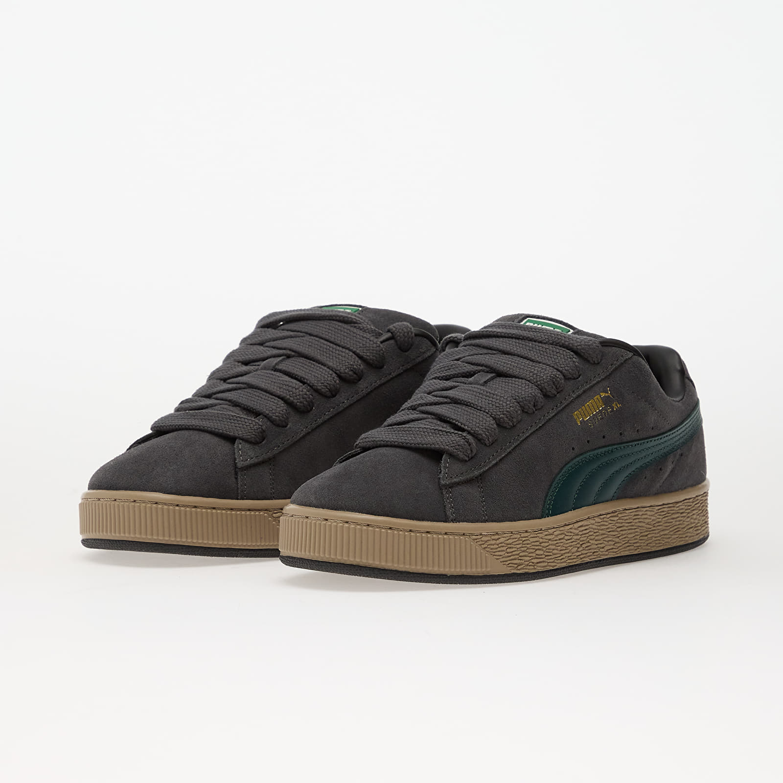 Scarpe uomo Puma Suede XL Dusky Gray-Ice Coffee