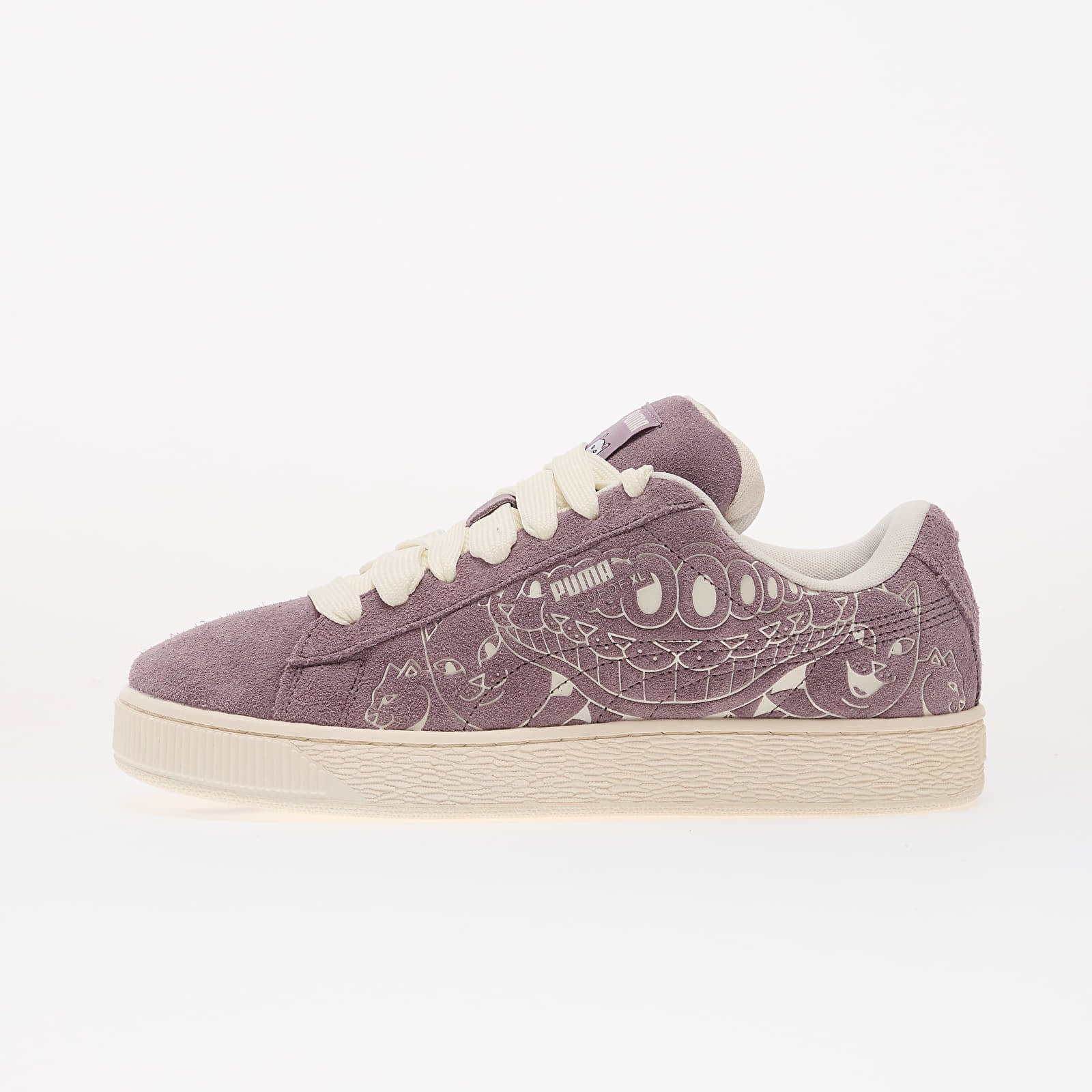 Levně Tenisky Puma x RIPNDIP Suede XL Plum Jam-Warm White